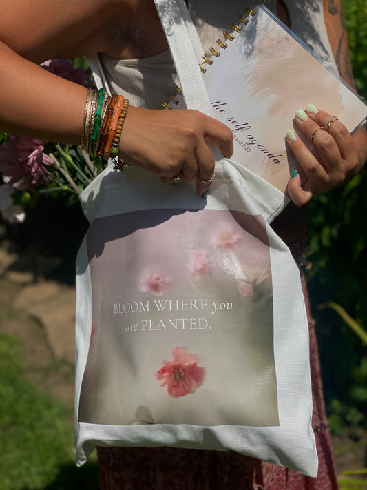 The Self Agenda + Bloom Canvas Tote Bundle